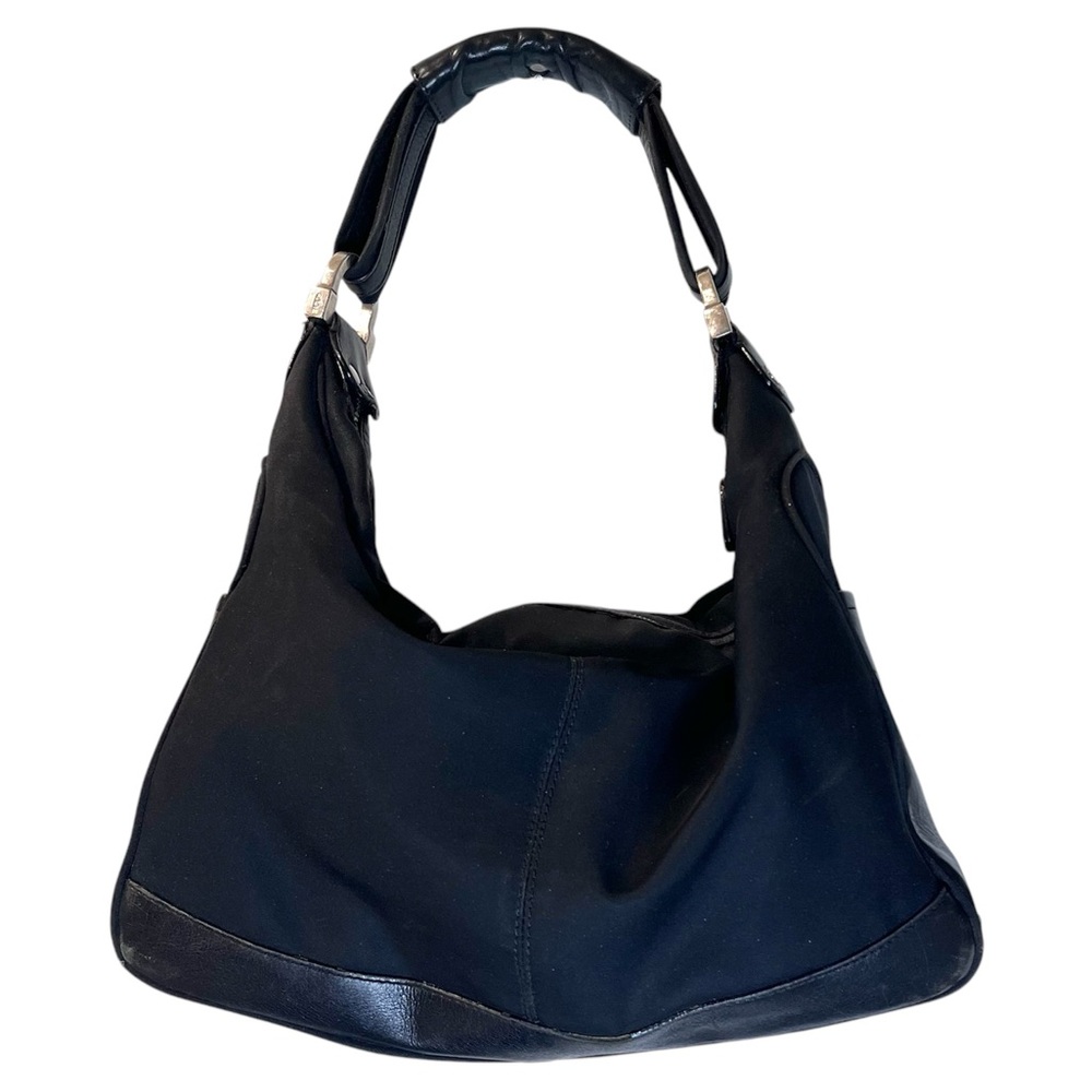 TOD’s Mini Mickey Bag- Black Leather with Silver tone hardware.
